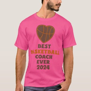T-shirt Meilleur entraîneur de basket-ball jamais 2024