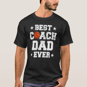 T-shirt Meilleur entraîneur de basket Papa Jamais Papa Pap