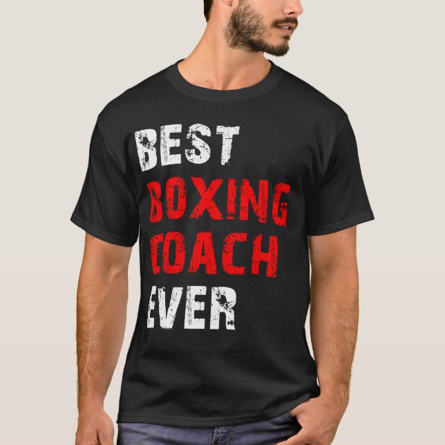 T-shirt meilleur entraîneur de boxe (Devant)