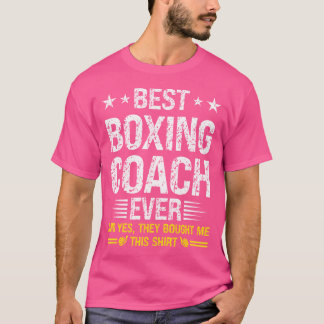 T-shirt Meilleur Entraîneur De Boxe Toujours Drôle Entraîn