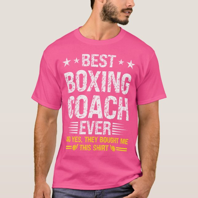 T-shirt Meilleur Entraîneur De Boxe Toujours Drôle Entraîn (Devant)