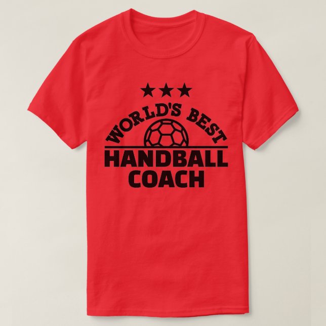 T-shirt Meilleur entraîneur de handball (Design devant)