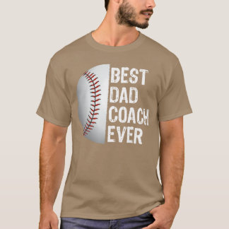 T-shirt Meilleur entraîneur de papa jamais drôle de baseba