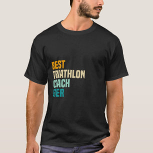 T-shirt Meilleur entraîneur de triathlon jamais
