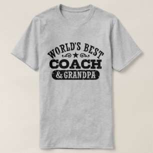 T-shirt Meilleur entraîneur et grand-père du monde