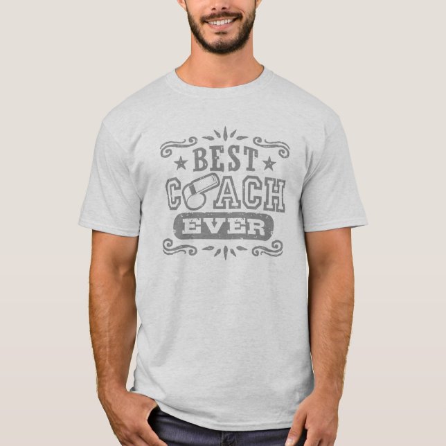 T-shirt Meilleur entraîneur jamais (Devant)