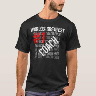 T-shirt Meilleur Entraîneur Meilleur Entraîneur Du Monde