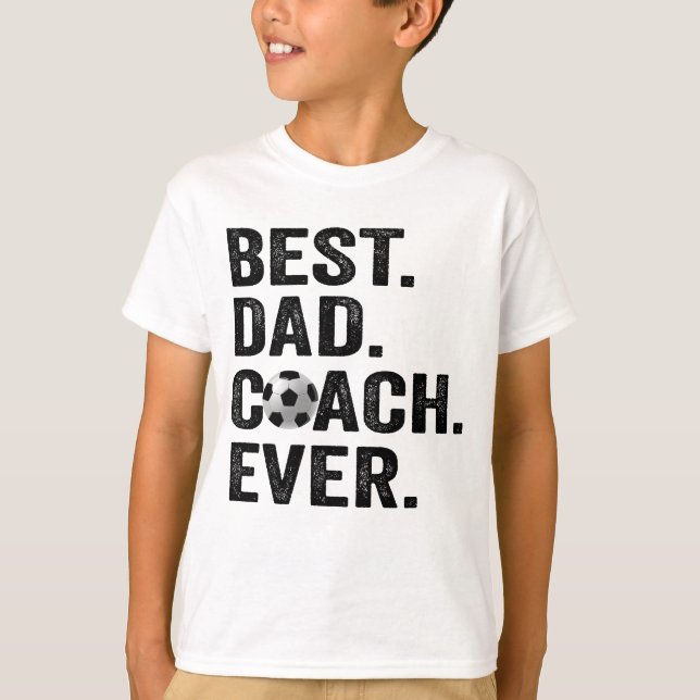 T-shirt Meilleur Entraîneur Papa Jamais Fête des pères Foo (Devant)