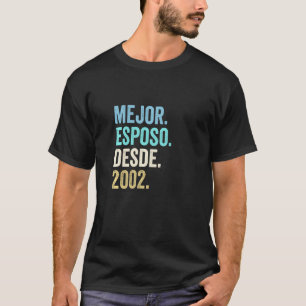 T-shirt Meilleur Époux Depuis 2002 20e Anniversaire de Mar