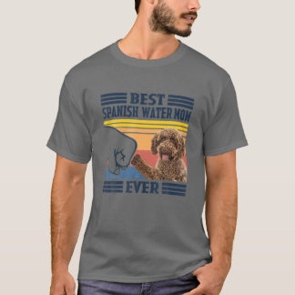 T-shirt Meilleur Espagnol Water Dog Maman Ever Fête des Mè