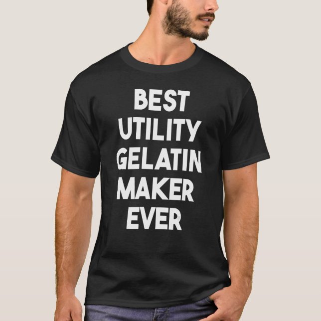 T-shirt Meilleur fabricant de gélatine (Devant)