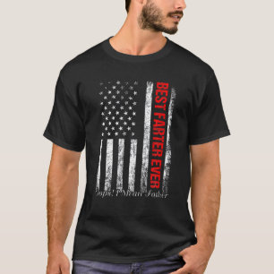 T-shirt Meilleur Farter Jamais Oops I Meant Père USA Flag