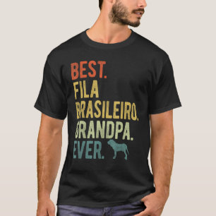 T-shirt Meilleur Fila Brasileiro Grand-père toujours chien