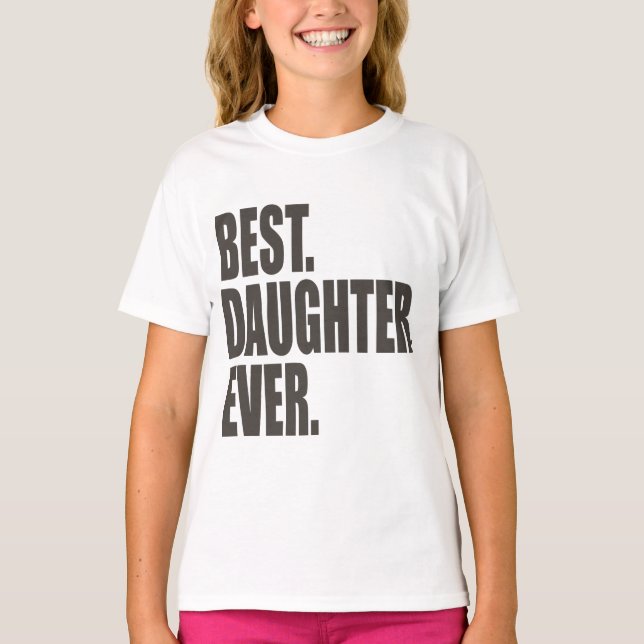 T-shirt Meilleur. Fille. Jamais. (Devant)