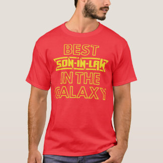 T-shirt Meilleur Fils En Droit Dans La Galaxie Cute Famill