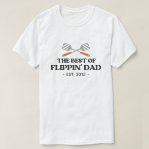 T-shirt Meilleur Flippin Papa Spatula Funny Retro