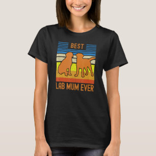 T-shirt Meilleur Fox Red Lab Mum Jamais Vintage Retro Matc