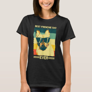 T-shirt Meilleur Français Papa Hommes Père Français Bulldo