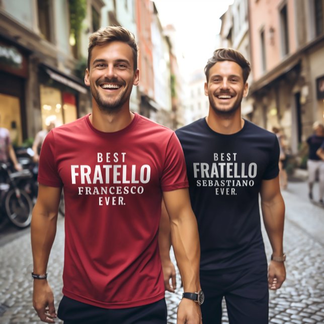 T-shirt Meilleur Fratello (Frère Italien) jamais (Créateur téléchargé)