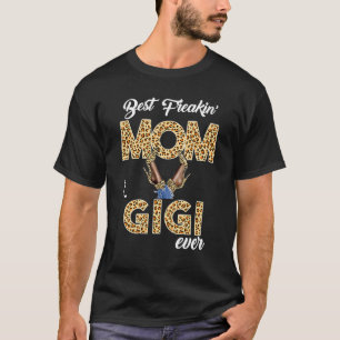 T-shirt Meilleur Freakin'Maman Gigi Jamais Leopard Heins M