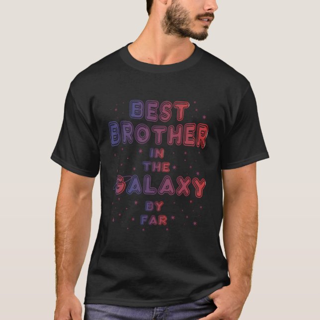 T-shirt Meilleur Frère Dans La Galaxie Funny Astronomy Spa (Devant)