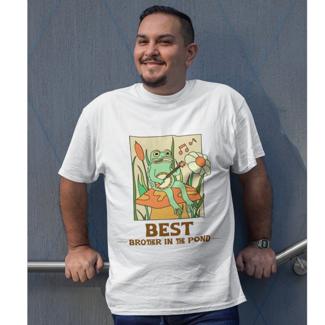 T-shirt Meilleur frère dans l'étang grenouille crapaud lil (Créateur téléchargé)