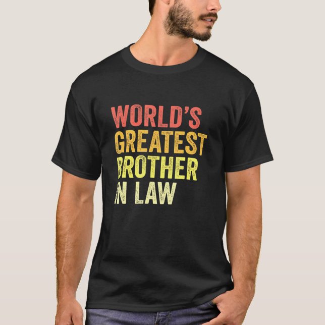 T-shirt Meilleur Frère En Droit Frère En Droit (Devant)