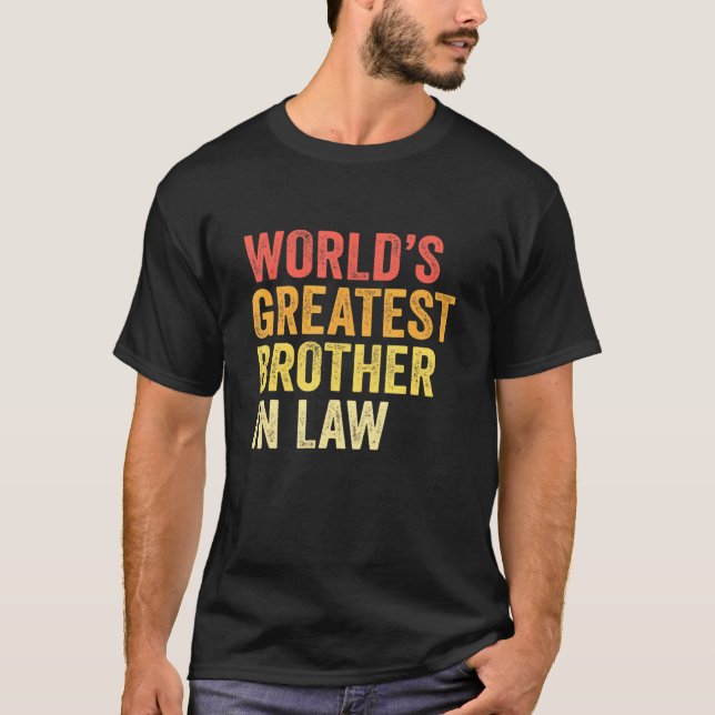 T-shirt Meilleur Frère En Droit Frère En Droit (Devant)