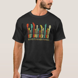 T-shirt Meilleur Frère Jamais Guitare   Guitariste Fête de