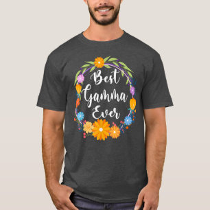 T-shirt Meilleur Gamma Jamais Femmes Décoration Florale Ga