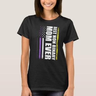 T-shirt Meilleur Gay pride Lgbt de maman non binaire