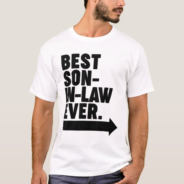 T-shirt Meilleur gendre de fils (Devant)