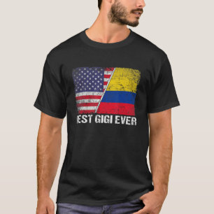 T-shirt Meilleur Gigi Ever Fête des Mères Colombie Drapeau