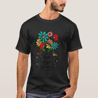 T-shirt Meilleur Gigi jamais avec la fleur pour femmes Gig