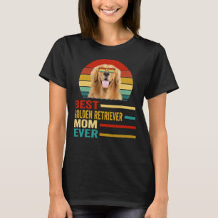 T-shirt Meilleur Golden Retriever Maman jamais Retro