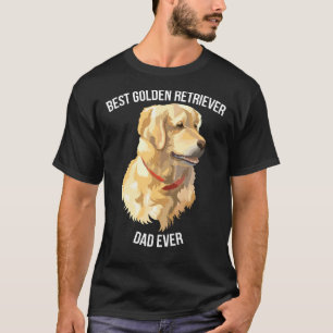 T-shirt Meilleur Golden Retriever Papa Jamais Retriever Ch