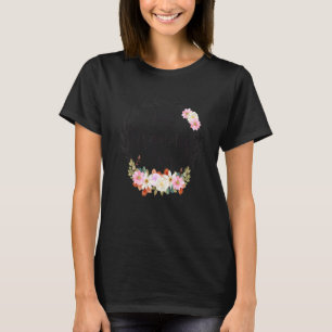 T-shirt Meilleur Grammy Ever Femmes Décoration Florale Gra