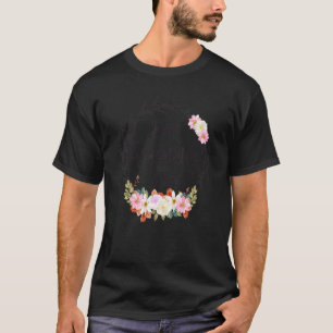 T-shirt Meilleur Grammy Ever Femmes Décoration Florale Gra