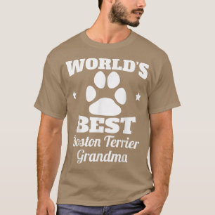 T-shirt Meilleur grand Amoureux des chiens de Boston Terri