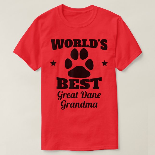 T-shirt Meilleur grand Amoureux des chiens de grand-mère a (Design devant)