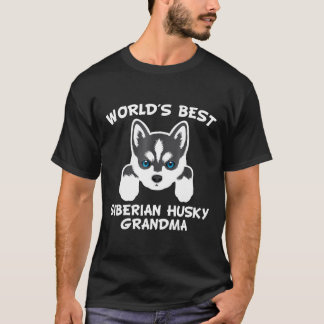 T-shirt Meilleur Grand Chien Sibérie Husky Grandma Chien G