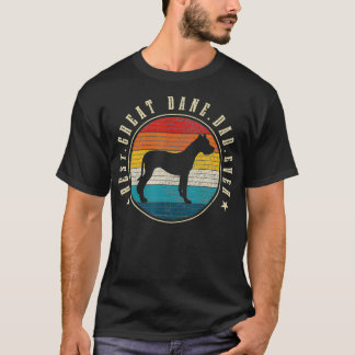 T-shirt Meilleur grand Dane papa jamais drôle Chien Vintag
