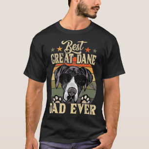 T-shirt Meilleur Grand Dane Papa Jamais Vintage Retro