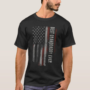 T-shirt Meilleur grand papa jamais American Flag Grand-pèr