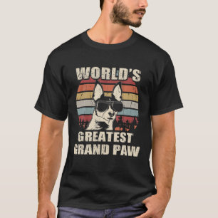 T-shirt Meilleur Grand Paw Toy Fox Terrier Vintage du mond