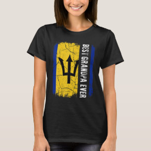 T-shirt Meilleur grand-père barbadien Jamais Barbade Drape