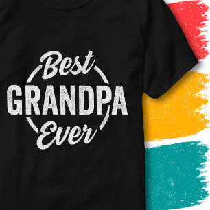 T-shirt Meilleur Grand-Père Citation Vintage Drôle Grand-P