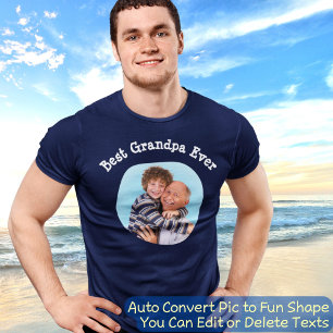 T-shirt Meilleur Grand-Père   Convertir Auto Pic En Forme 