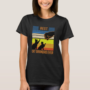 T-shirt Meilleur Grand-Père de Chat Fist Bump pour Grand-P