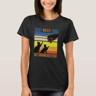 T-shirt Meilleur Grand-Père de Chat Fist Bump pour Grand-P